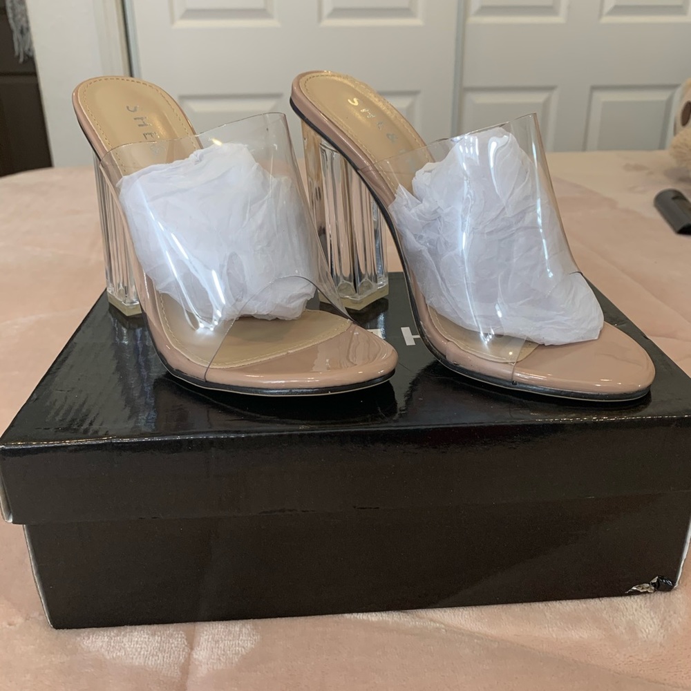Clear heels